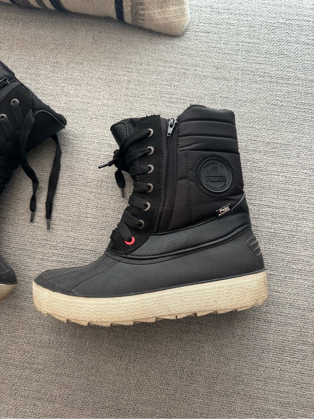 Pajar Black Winter Lace-Up Boot